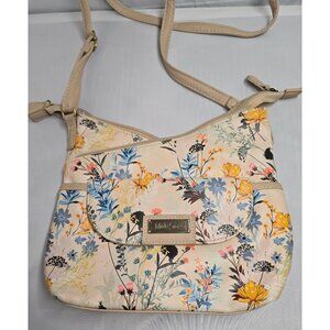 MultiSac Floral Crossbody Bag  Adjustable Strap Front Pocket boho fairycore